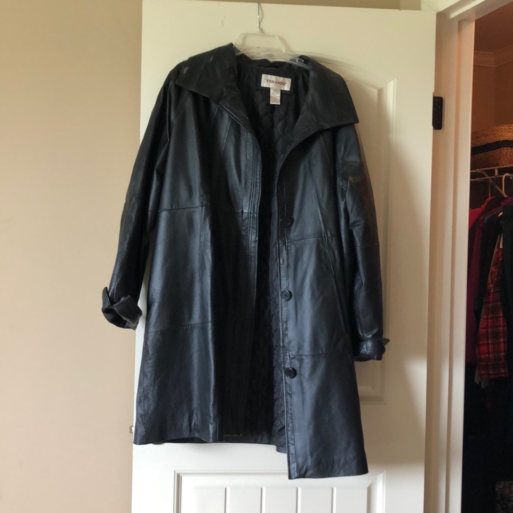 Black Leather Coat